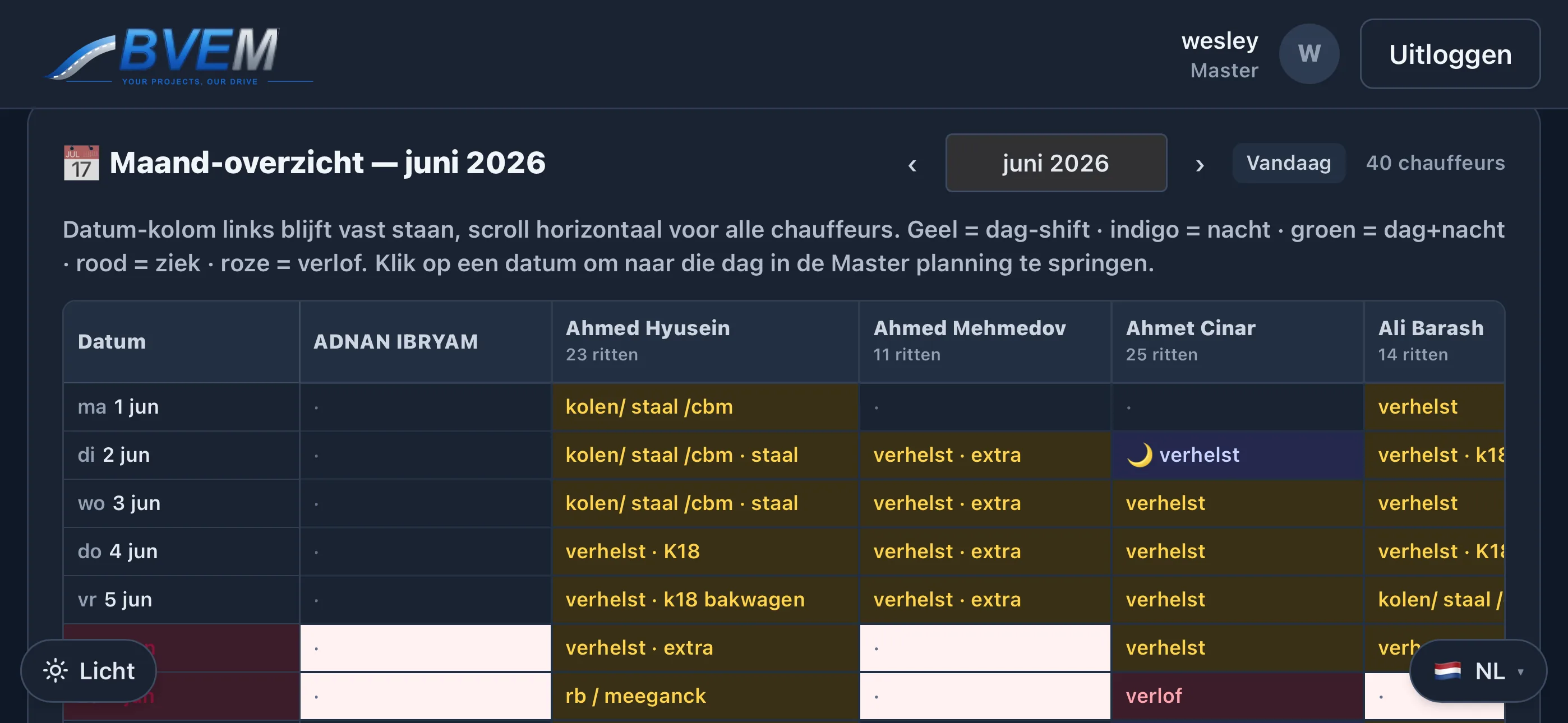 BVEM — Volledige planning-flow geautomatiseerd (1/3)
